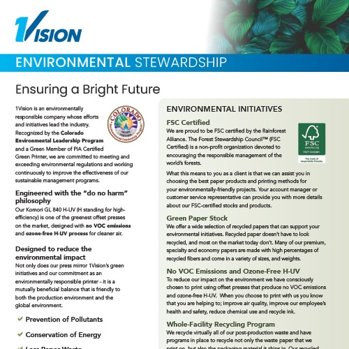 1Vision-Environmental Stewardship